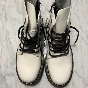Dr. Martens white Jadon platform boots
